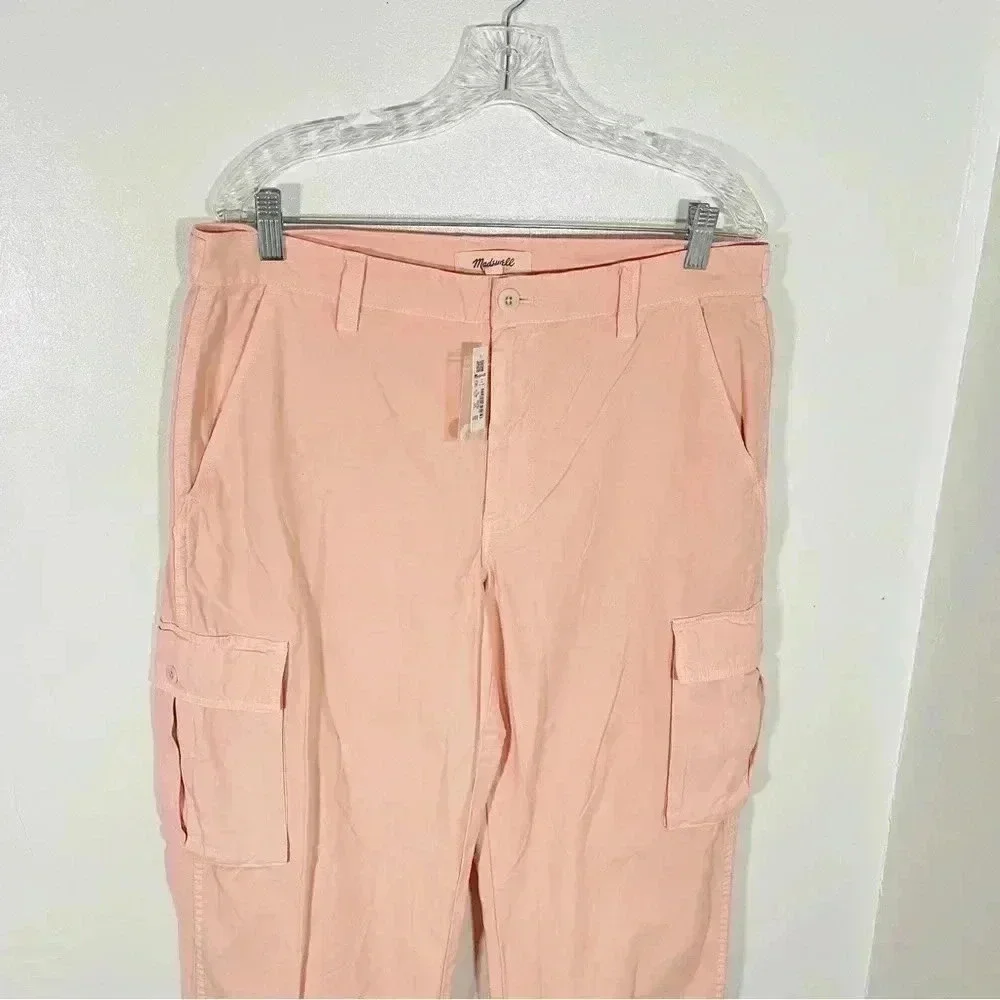 NWT Madewell Garment-Dyed Low-Slung Straight Cargo Pants